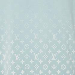 Pre Owned Louis Vuitton Blue Gradient Monogram Print Cotton T-Shirt XL