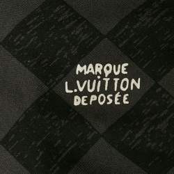 مملوكة مسبقًا تي شيرت لوي فيتون تي شيرت رمادي داميير قماش جيرسي مقاس كبير (لارج) 