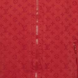 Pre Owned جاکيت لوی فيتون دنيم أزرق مونوغرام مقاس كبير (لارج)