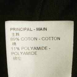 Pre Owned Louis Vuitton Black Intarsia Cotton Knit T-Shirt XL