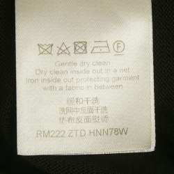 Pre Owned Louis Vuitton Black Intarsia Cotton Knit T-Shirt XL