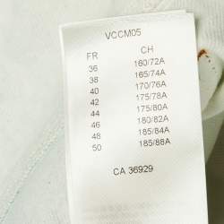 Pre Owned Louis Vuitton White Monogram Spray Denim Straight Fit Jeans S/Waist 31"