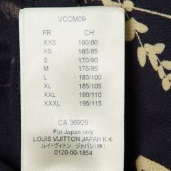 مملوكة مسبقًا Louis Vuitton Blue/White Printed Cotton Crew Neck T-Shirt L