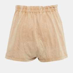 Pre Owned Louis Vuitton Light Brown Elasticated Waist Shorts L