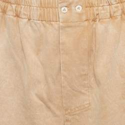 Pre Owned Louis Vuitton Light Brown Elasticated Waist Shorts L