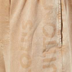 Pre Owned Louis Vuitton Light Brown Elasticated Waist Shorts L
