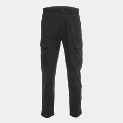 Pre Owned Louis Vuitton Black Cotton Cargo Pants M