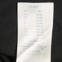 Pre Owned Louis Vuitton Black Spray Painted Jersey T-Shirt M