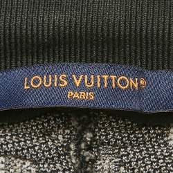 Pre Owned Louis Vuitton Grey Monogram Embossed Cotton Shorts L