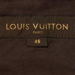 Pre Owned Louis Vuitton Dark Blue Straight Fit Denim Jeans M Waist 38"