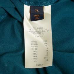 Pre Owned Louis Vuitton Blue Monogram Print Gradient Cotton T-Shirt XL