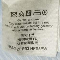 Pre Owned Louis Vuitton Blue Monogram Cotton Slim Fit Shirt XL