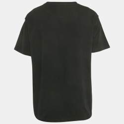 Pre Owned Louis Vuitton Black LV Print Jersey T-Shirt XL