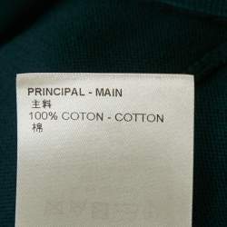 Pre Owned Louis Vuitton Blue Intarsia Cotton Knit Crewneck T-Shirt XL