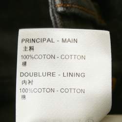 Pre Owned Louis Vuitton x Nigo Monogram Print Denim Jeans L Waist 34"