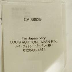 Pre Owned Louis Vuitton White Damier Cotton Long Sleeve Shirt XL