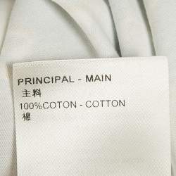 مملوكة مسبقًا تي شيرت لوي فيتون قميص طاقية بياقة مستديرة دامييه جيرسي أبيض مقاس صغير