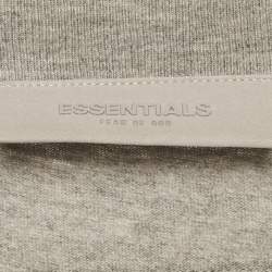 Pre Owned تي شيرت لوي فيتون ستابلز إيديشن قطن رمادي داكن مقلوب واسع مقاس صغير - سمول