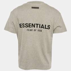 Pre Owned تي شيرت لوي فيتون ستابلز إيديشن قطن رمادي داكن مقلوب واسع مقاس صغير - سمول