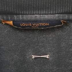 Pre Owned تي شيرت لوي فيتون ستابلز إيديشن قطن رمادي داكن مقلوب واسع مقاس صغير - سمول