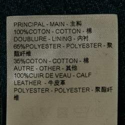 Pre Owned Louis Vuitton Blue Rope LV Patch Denim Shorts M/Waist 32"