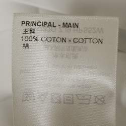 Pre Owned قميص لوي فيتون أكمام طويلة قطن طباعة متدرج أبيض كبير