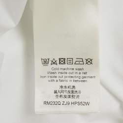 Pre Owned قميص لوي فيتون أكمام طويلة قطن طباعة متدرج أبيض كبير