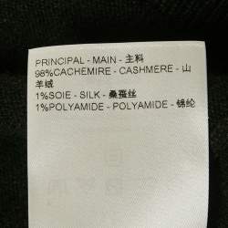 مملوكة مسبقًا Louis Vuitton Black Logo Embossed Cashmere Knit Sweater XL