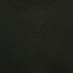 مملوكة مسبقًا Louis Vuitton Black Logo Embossed Cashmere Knit Sweater XL