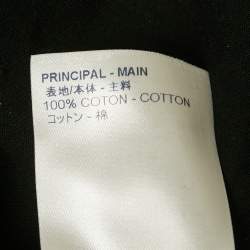 مملوكة مسبقًا Louis Vuitton Black LV Cartoon Intarsia Jersey T-Shirt M