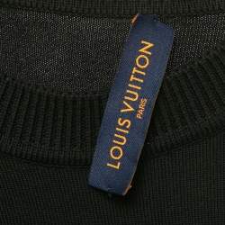 Pre Owned تي شيرت لوي فيتون جيرسي دامير أبيض برقبة مستديرة مقاس صغير