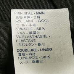 Pre Owned Louis Vuitton Black Gabardine Tape Shorts M/Waist 26"