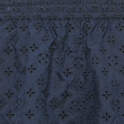 Pre Owned شورت لوي فويتون نايلون أزرق بنقوش مونوغرام مقاس وسط