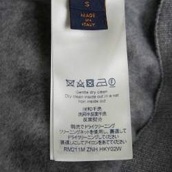 Pre Owned سويتشرت لويس فويتون رمادي مزج صوف بشعار التفاصيل مقاس صغير - سمول