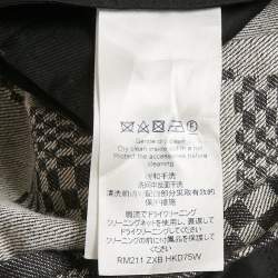 Pre Owned Louis Vuitton Black Damier Denim Jeans L/Waist 34"