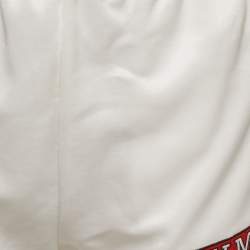 Pre Owned شورت جيرسي تشغيل أبيض لويس فويتون مقاس متوسط