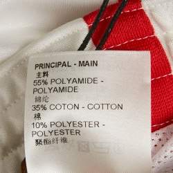 Pre Owned شورت جيرسي تشغيل أبيض لويس فويتون مقاس متوسط