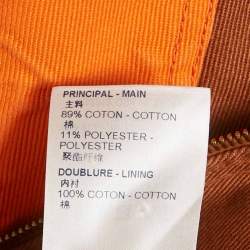 مملوكة مسبقًا Louis Vuitton Brown Monogram Denim Carpenter Hooded Jacket L