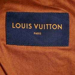 مملوكة مسبقًا Louis Vuitton Brown Monogram Denim Carpenter Hooded Jacket L