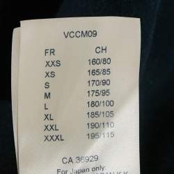 Pre Owned سترة لوي فيتون صوف أزرق كحلي مزودة بسحاب مقاس متوسط - ميديم