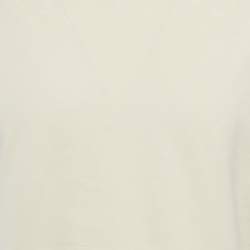 مملوكة مسبقًا تي شيرت لوي فيتون قطن كريمي بتدرج المونوغرام مقاس متوسط