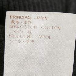 Pre Owned بلوفر لوي فيتون نيفي بلو صوف خليط بنقوش الأزهار مقاس كبير - لارج