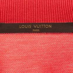 مملوكة مسبقًا Louis Vuitton Red LV Embroidered Pique Polo T-Shirt M