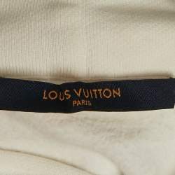 مملوكة مسبقًا Louis Vuitton White Cotton Hoodie XL