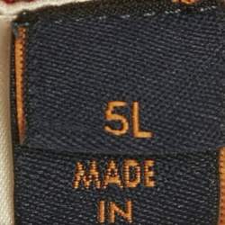 مملوكة مسبقًا Louis Vuitton Orange Signature Detail Cotton Knit T-Shirt 5L