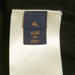 Pre Owned تي شيرت لويس فيتون قطن أنترسيا سوداء مارك ل.فيتون ديبوس  مقاس كبير جداً (٤ إكس لارج)