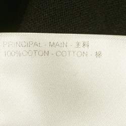 Pre Owned تي شيرت لويس فيتون قطن أنترسيا سوداء مارك ل.فيتون ديبوس  مقاس كبير جداً (٤ إكس لارج)