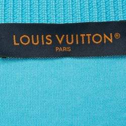 Pre Owned تي شيرت لوي فيتون جيرسي دامير أبيض برقبة مستديرة مقاس صغير