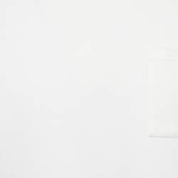 Pre Owned تي شيرت لوي فيتون قطن أبيض بجيب مونوغرام مقاس ضخم جدا