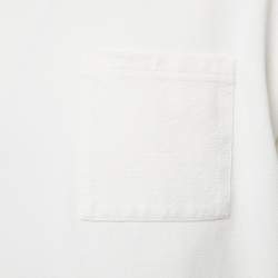 Pre Owned تي شيرت لوي فيتون قطن أبيض بجيب مونوغرام مقاس ضخم جدا